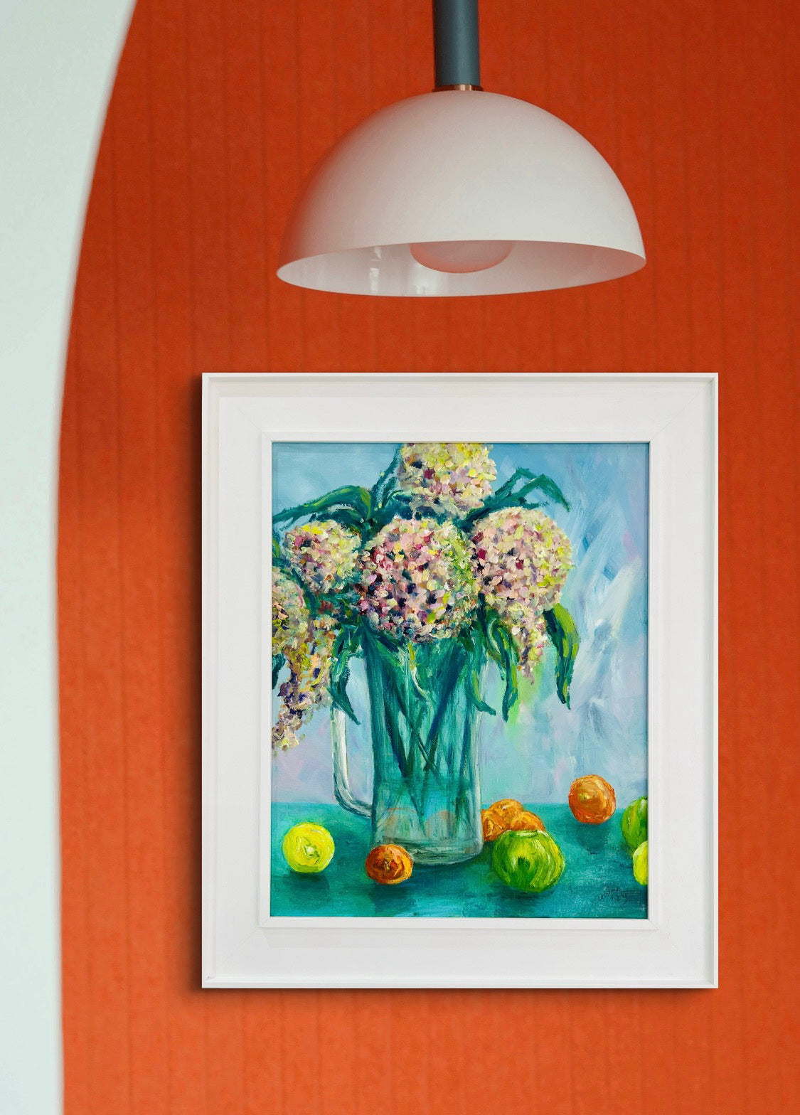 Flowers, Jug and Fruits