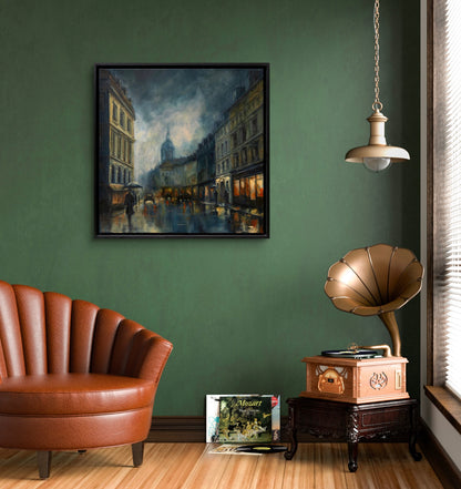 Illuminations of wet city