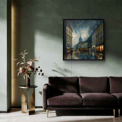 Illuminations of wet city