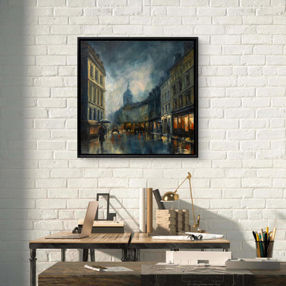 Illuminations of wet city