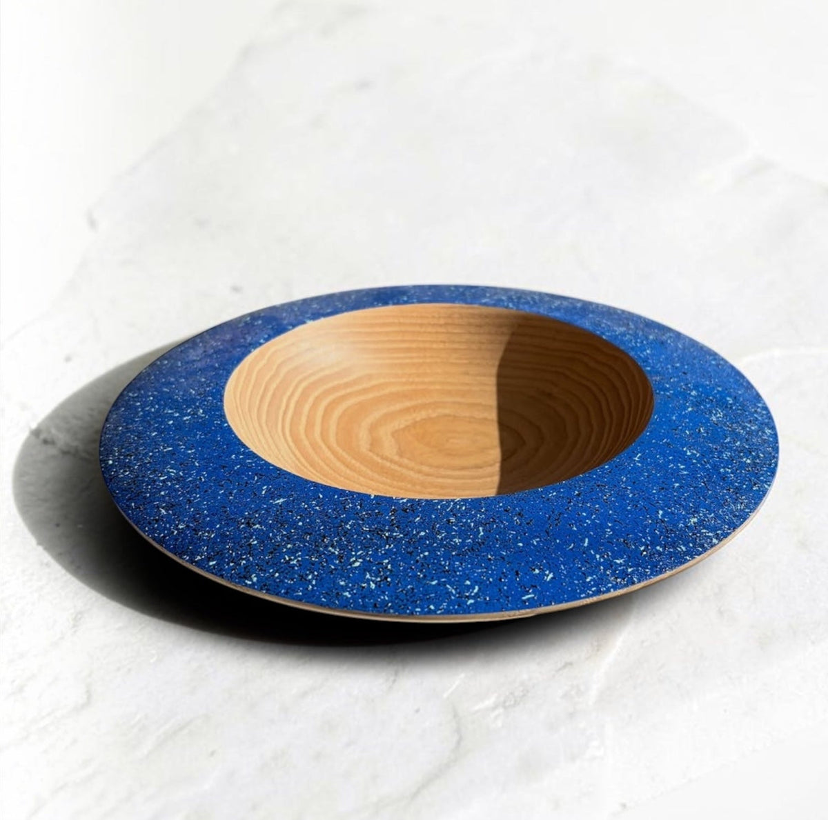 Ash Wood Bowl with Granite Effect Finish
