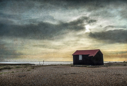 Norton's Hut, Rye harbour (framed)