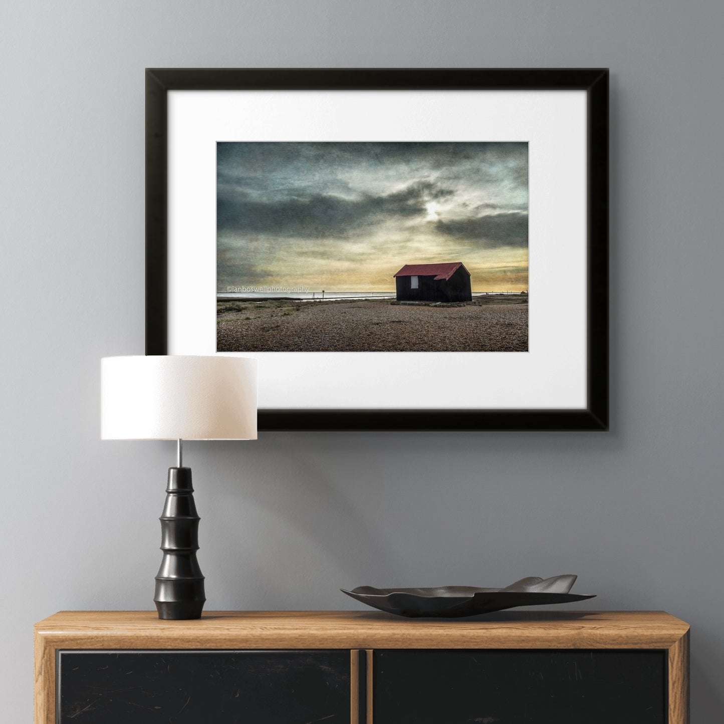 Norton's Hut, Rye harbour (framed)