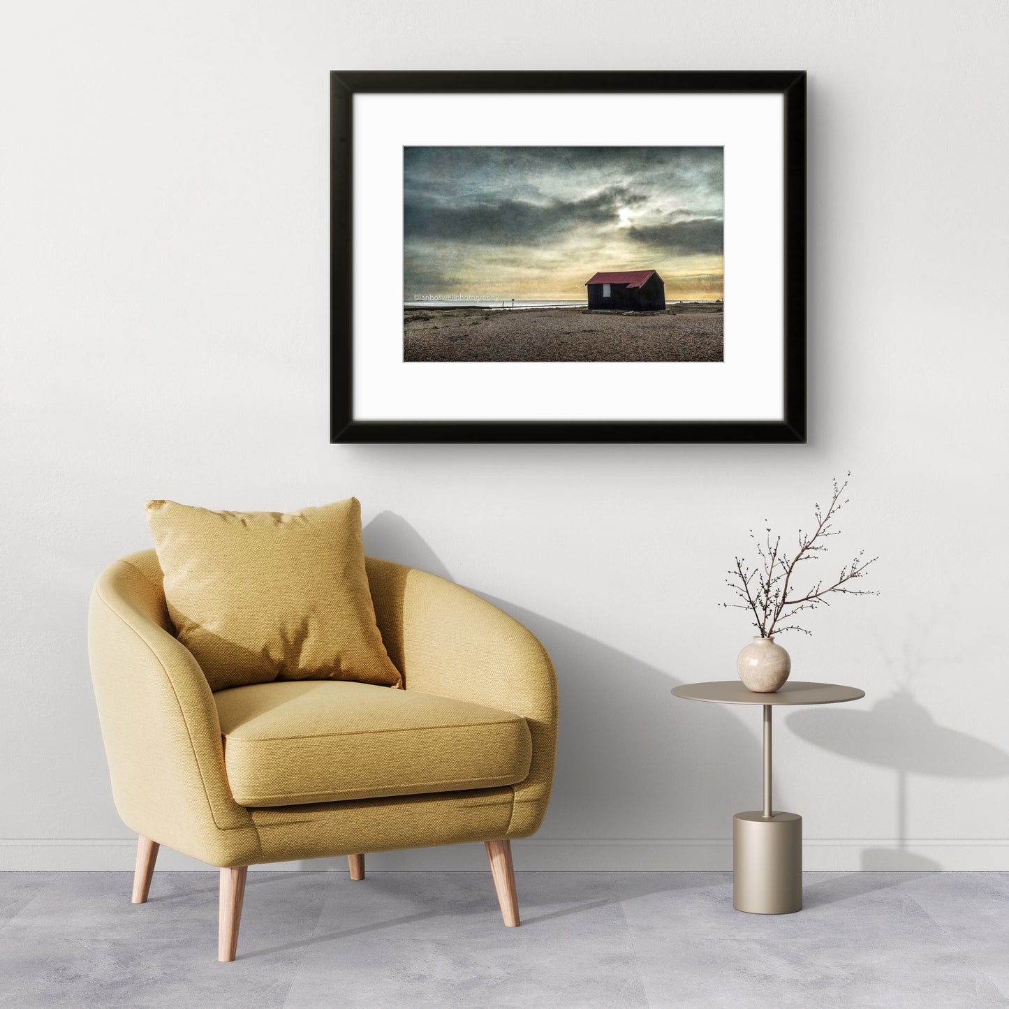 Norton's Hut, Rye harbour (framed)