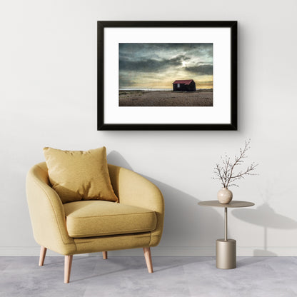 Norton's Hut, Rye harbour (framed)