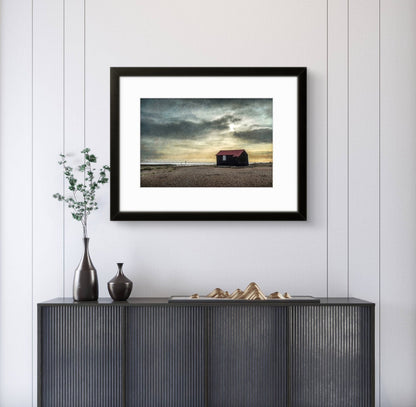 Norton's Hut, Rye harbour (framed)