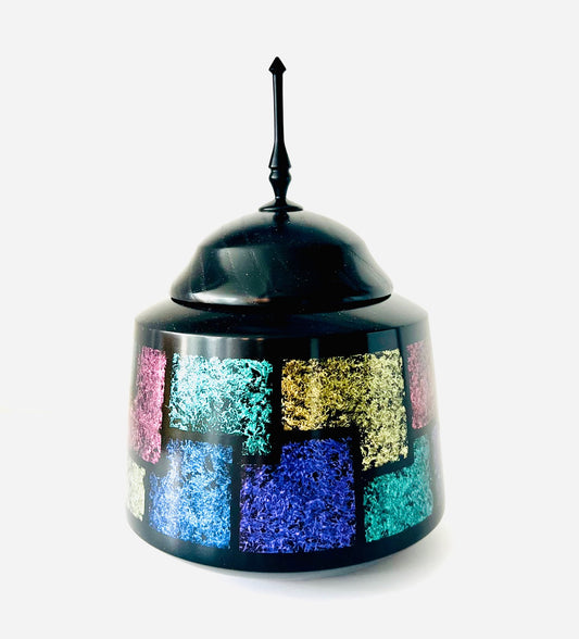 Iridescent Finial Pot