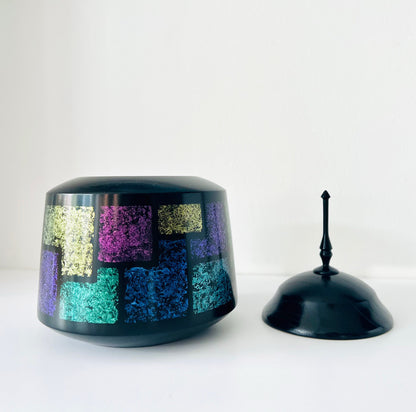 Iridescent Finial Pot