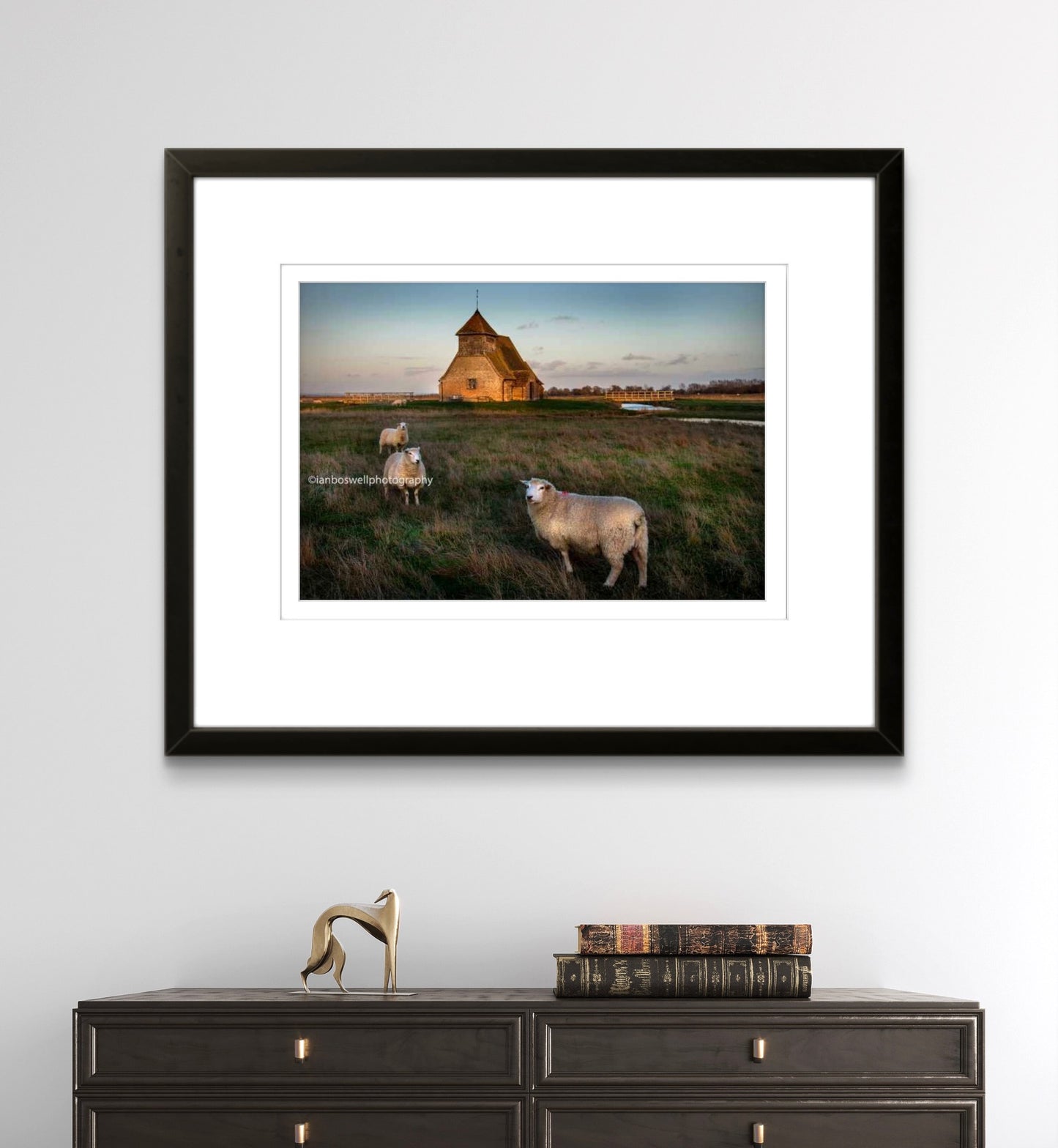 Church with Romney Marsh sheep