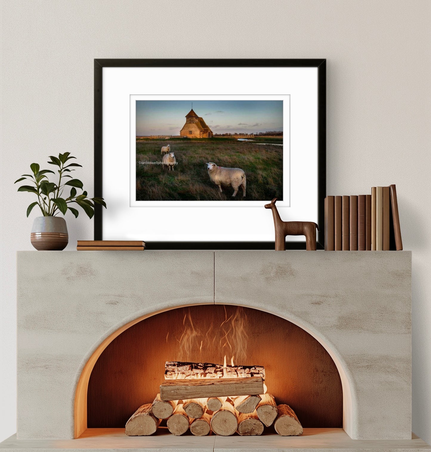 Church with Romney Marsh sheep