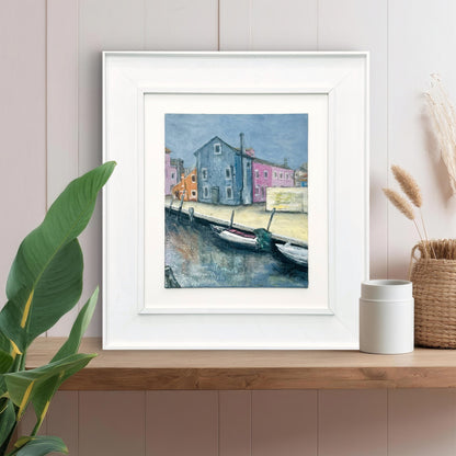 Burano on  a Foggy Day