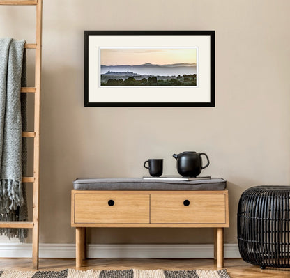 Castiglione del Lago at dawn, Umbria (Framed)