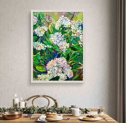 White Hydrangeas