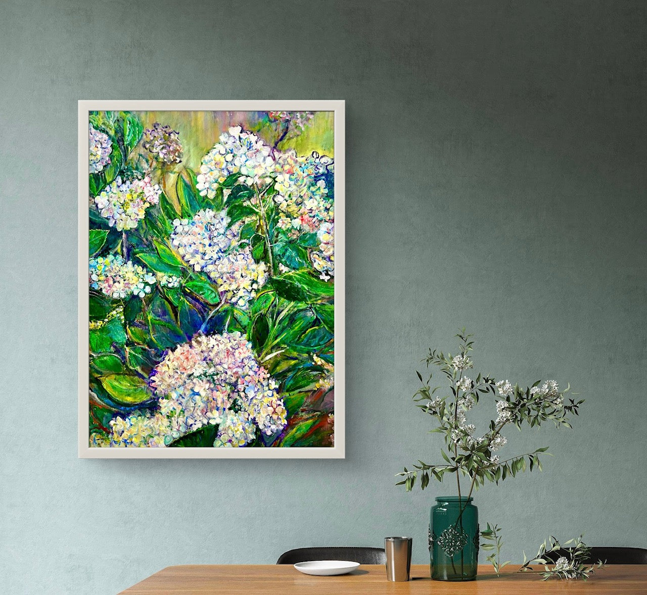 White Hydrangeas