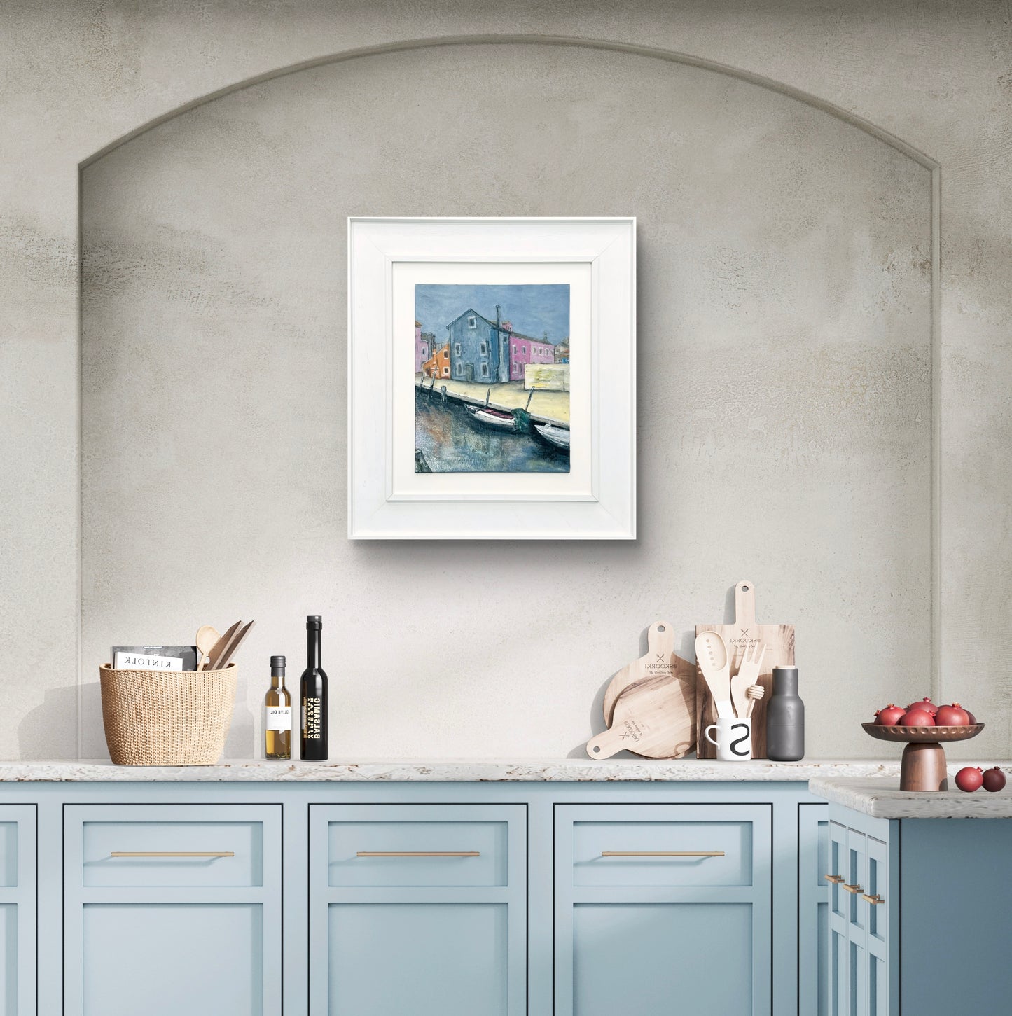 Burano on  a Foggy Day