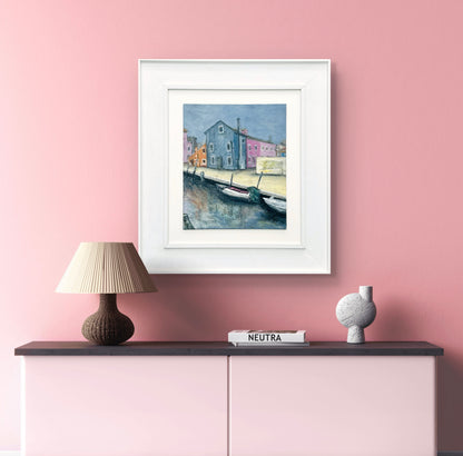 Burano on  a Foggy Day