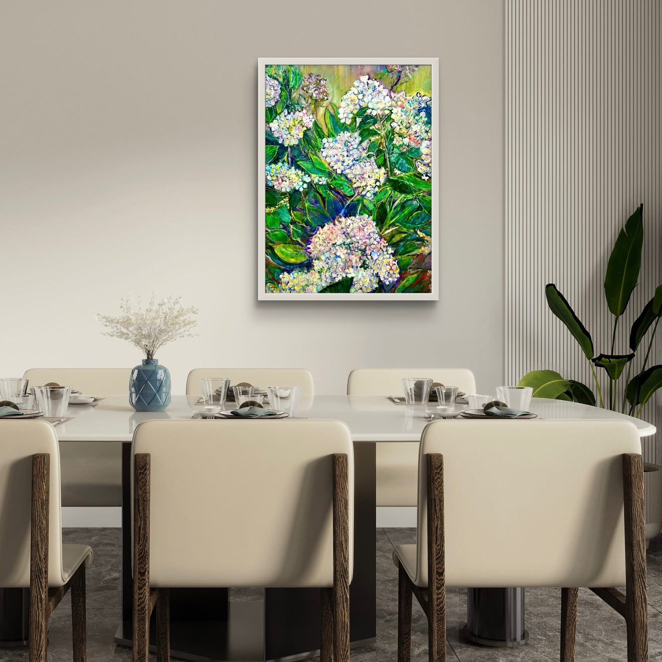 White Hydrangeas