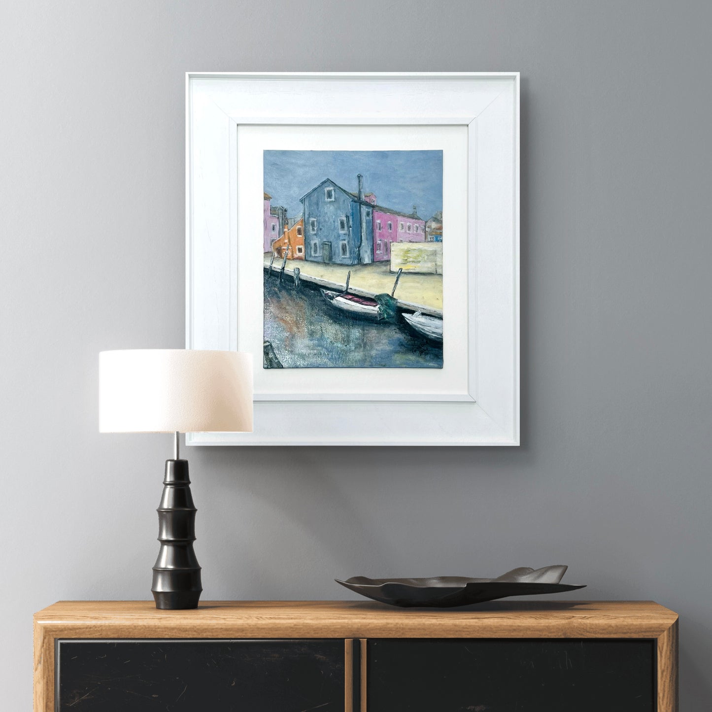 Burano on  a Foggy Day