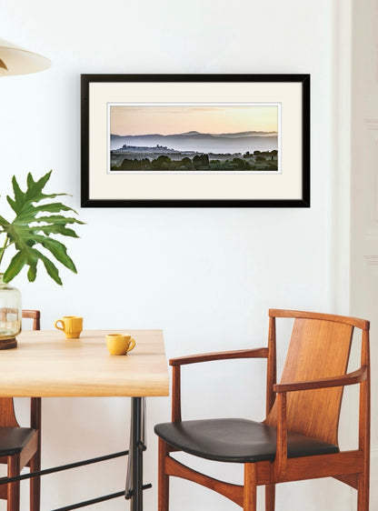 Castiglione del Lago at dawn, Umbria (Framed)