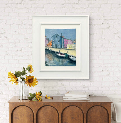 Burano on  a Foggy Day