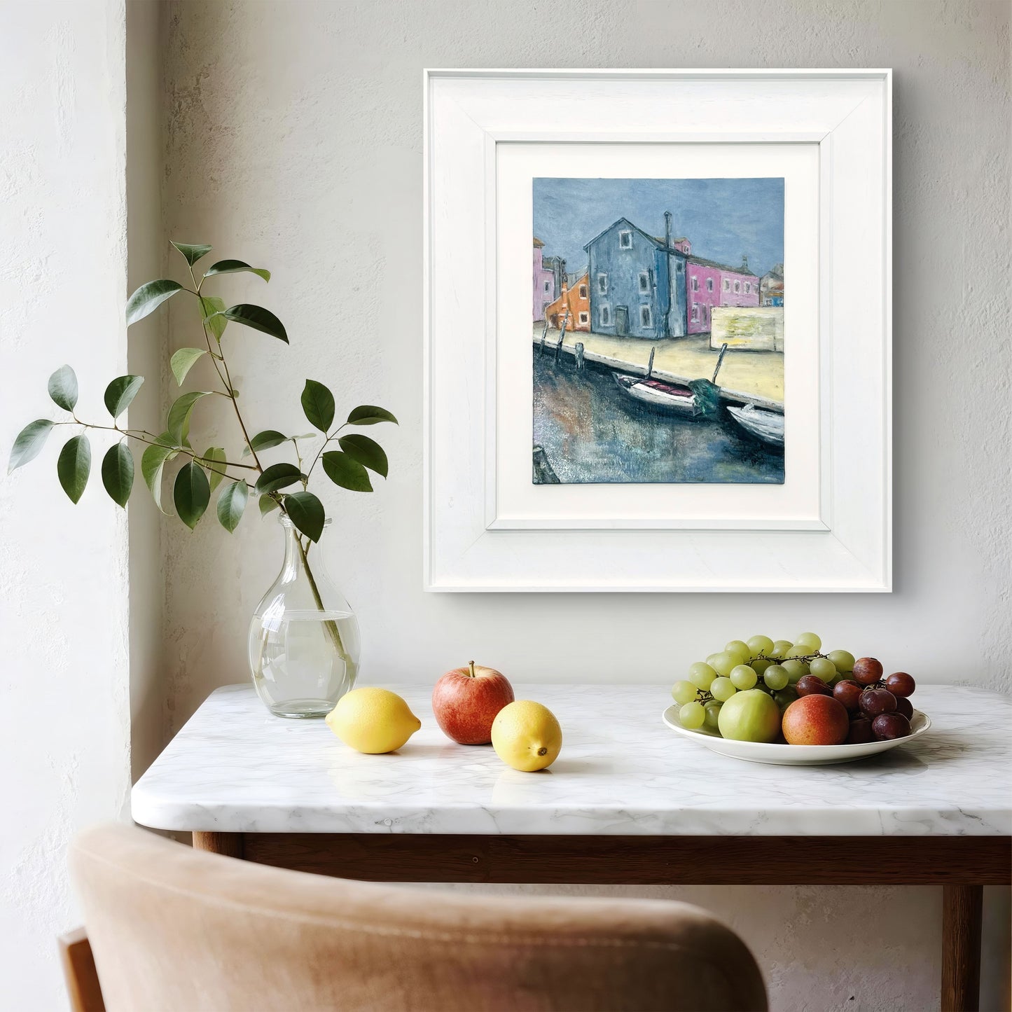 Burano on  a Foggy Day