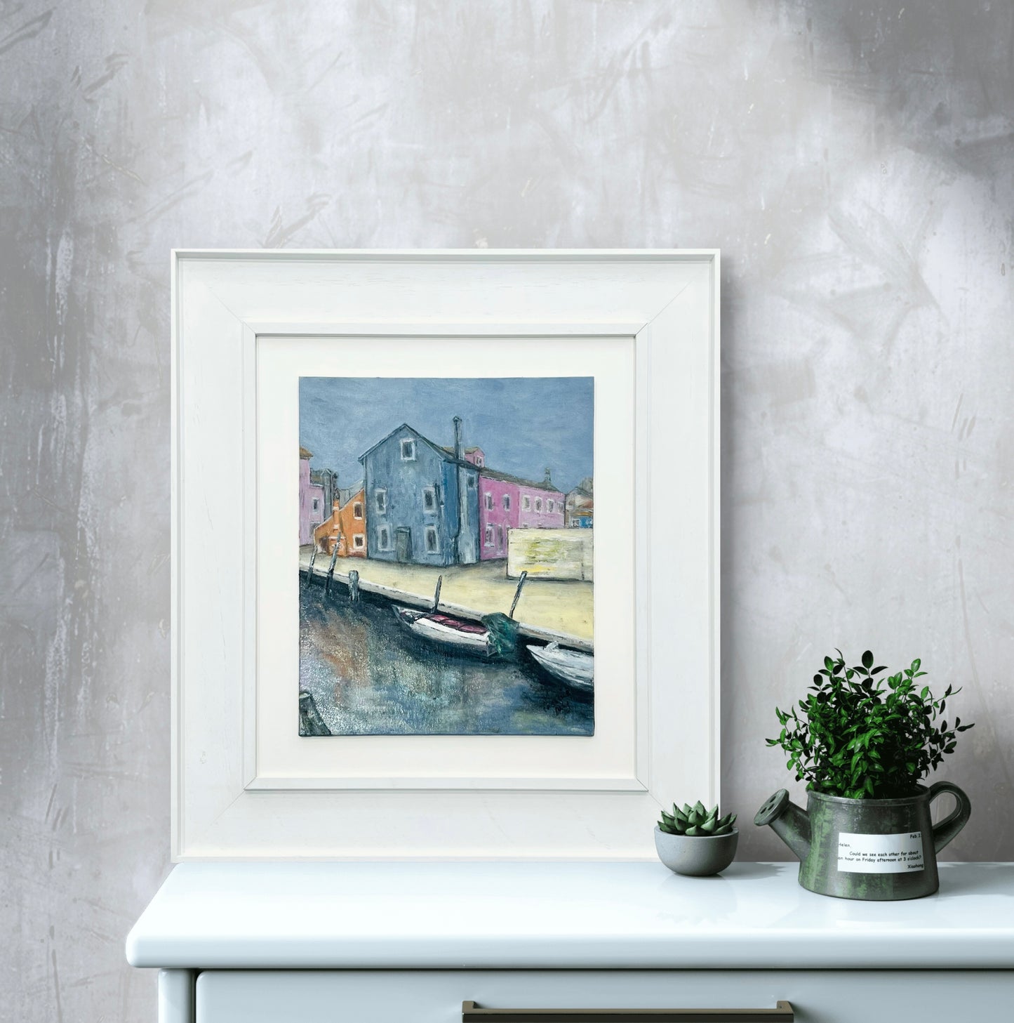 Burano on  a Foggy Day