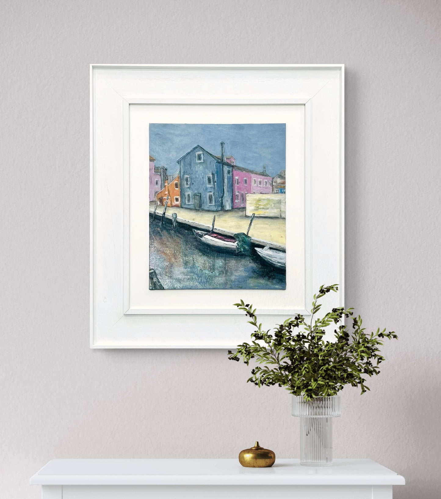 Burano on  a Foggy Day