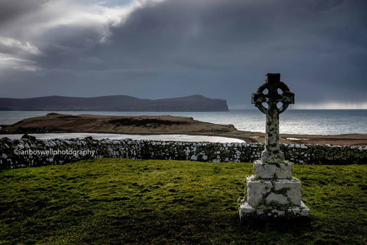 Celtic cross, Trumpan chuch, Skye.