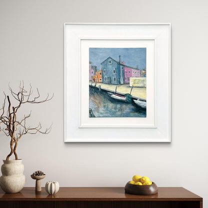 Burano on  a Foggy Day