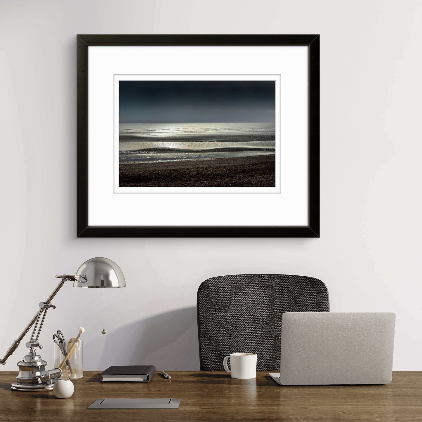 Rye harbour beach in December