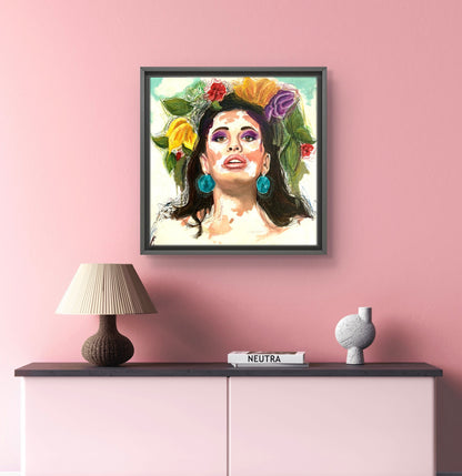 A Flower in her hair