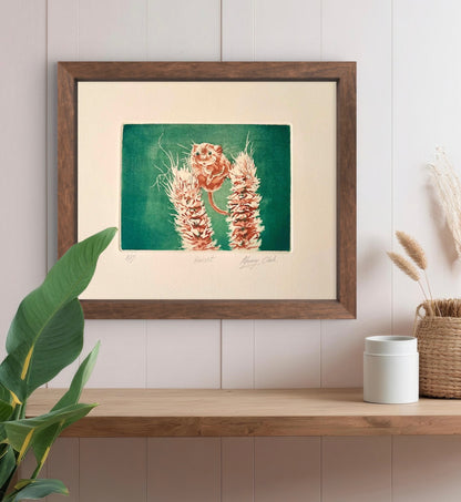 Harvest  (Framed Etching)