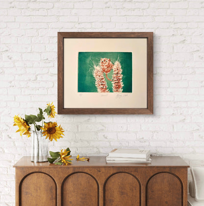 Harvest  (Framed Etching)