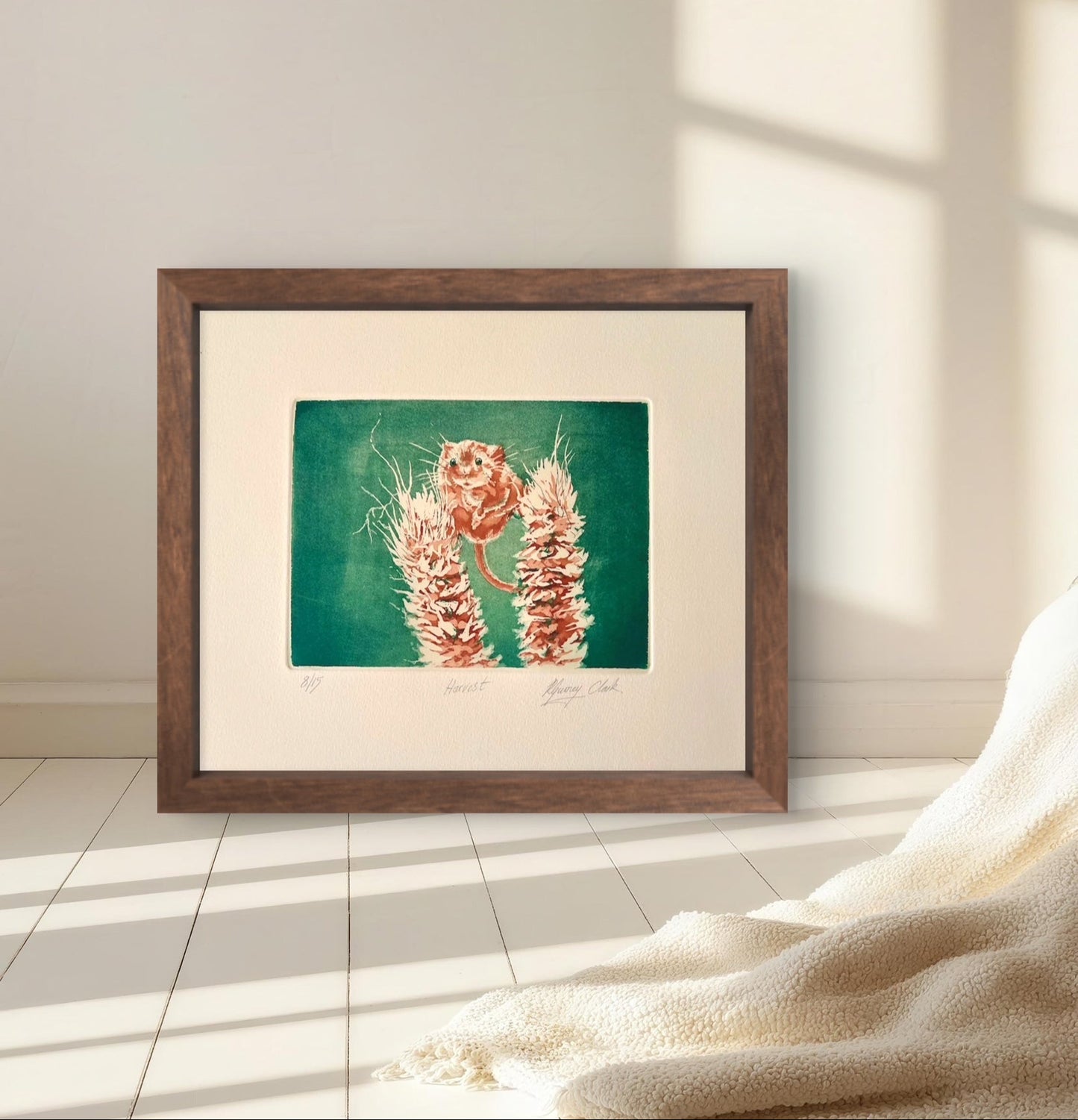 Harvest  (Framed Etching)