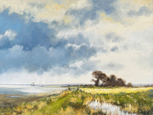 On The Seawall Ham Green Marshes