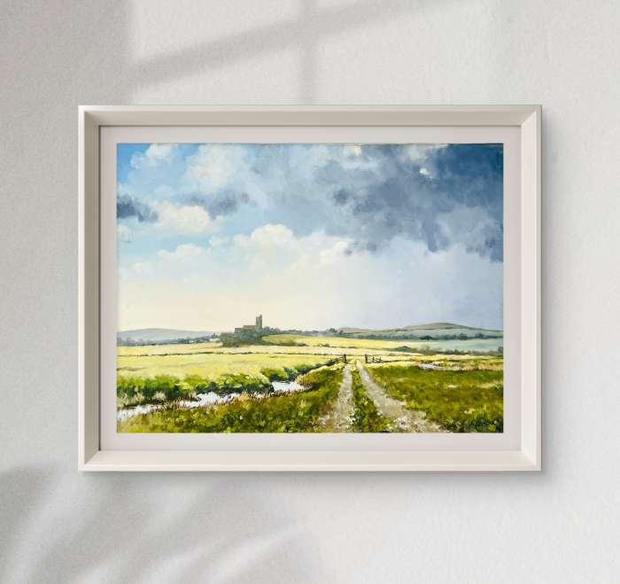 Chalk Church from the Marshes