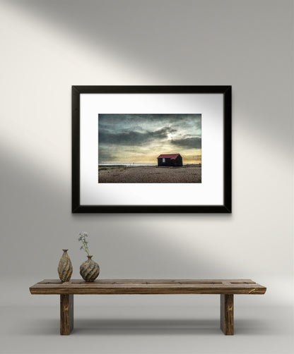 Norton's Hut, Rye harbour (framed)