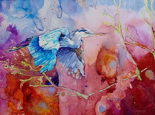 Heron Sunset