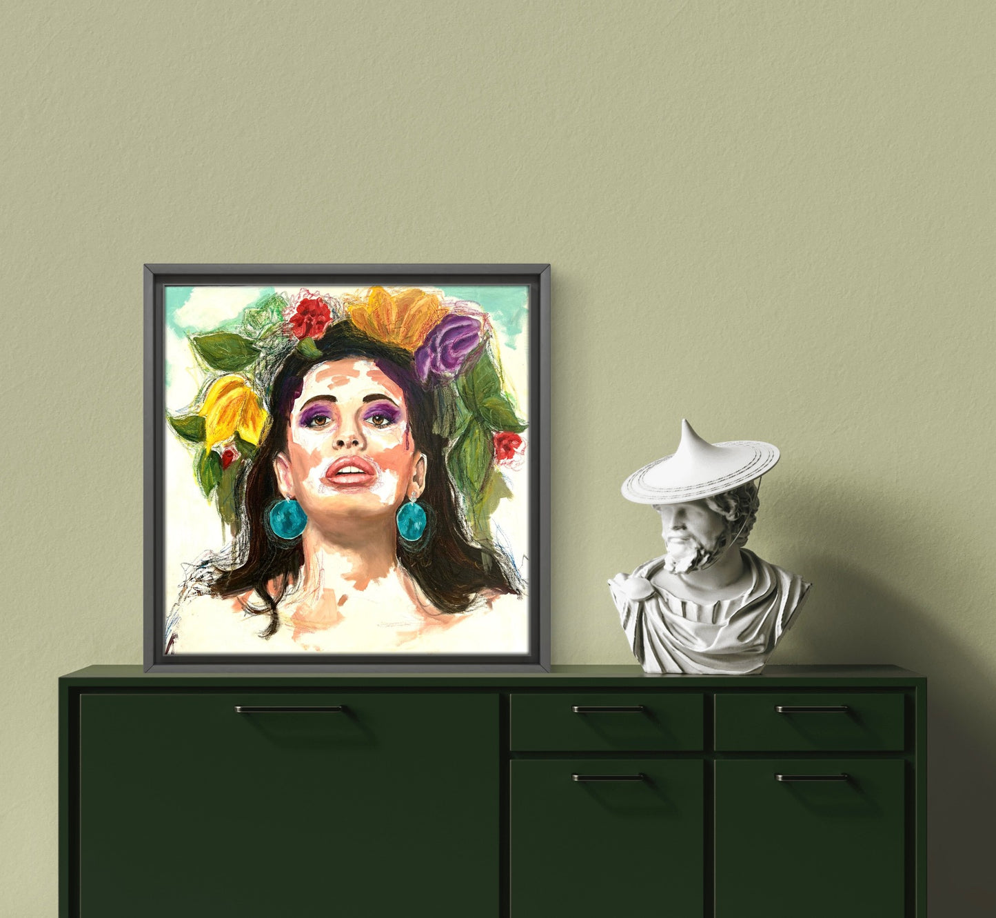 A Flower in her hair