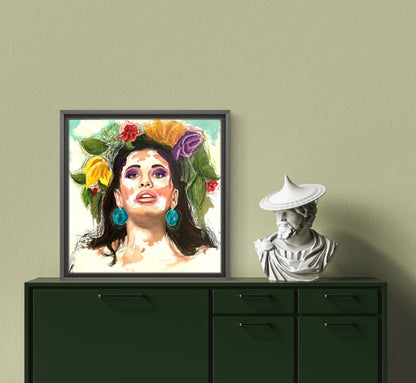 A Flower in her hair