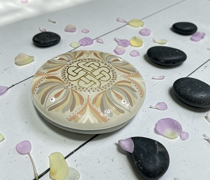 Hand Painted Mandala stone