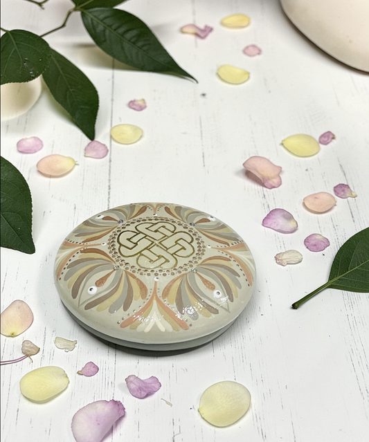 Hand Painted Mandala stone