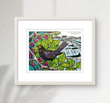 Blackbird and Blackberries