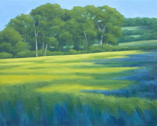 Buttercups and Purple Shadows