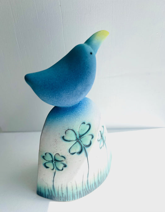 Blue Bird in Clover I