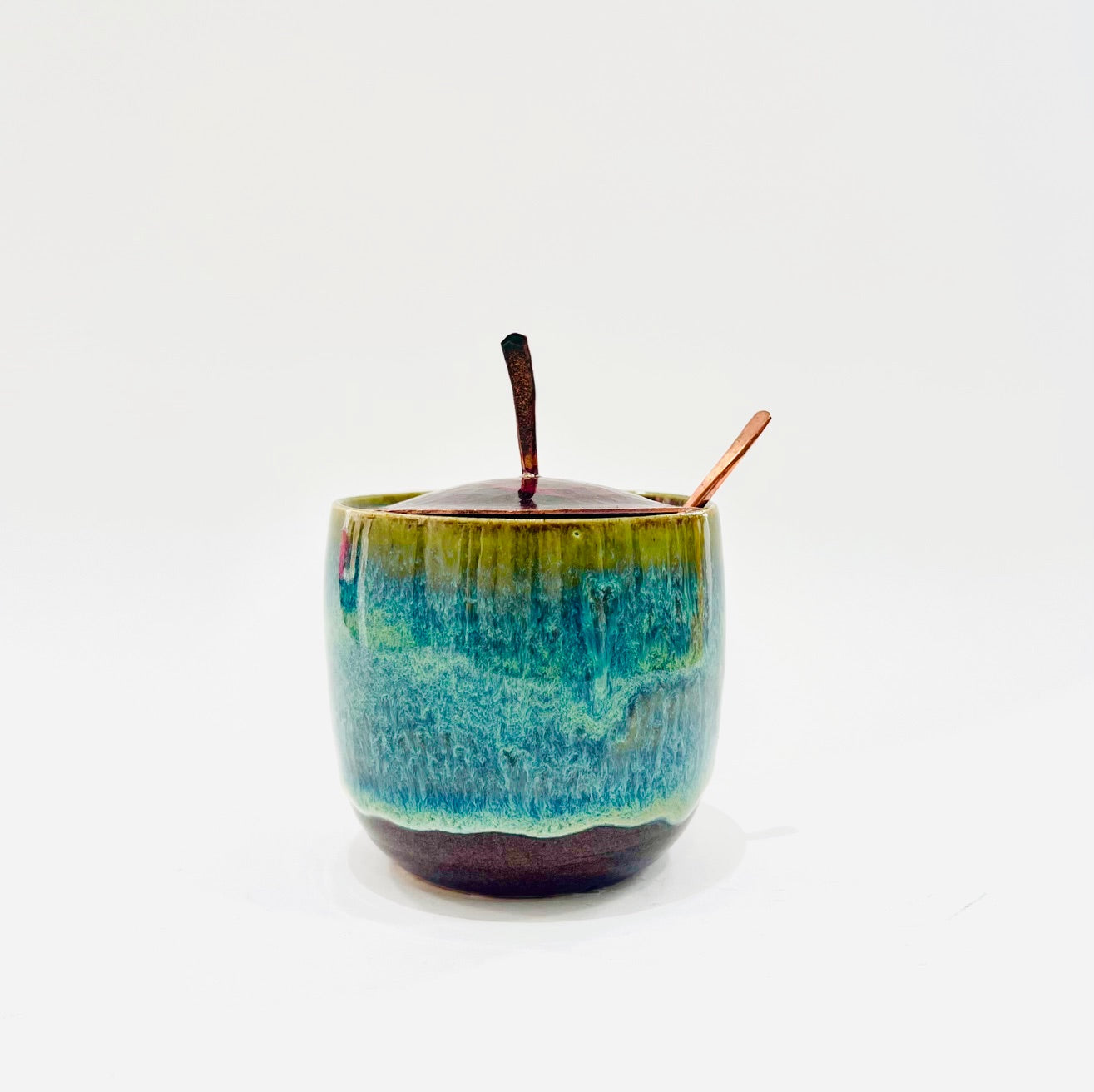 Herb container / Blue and green