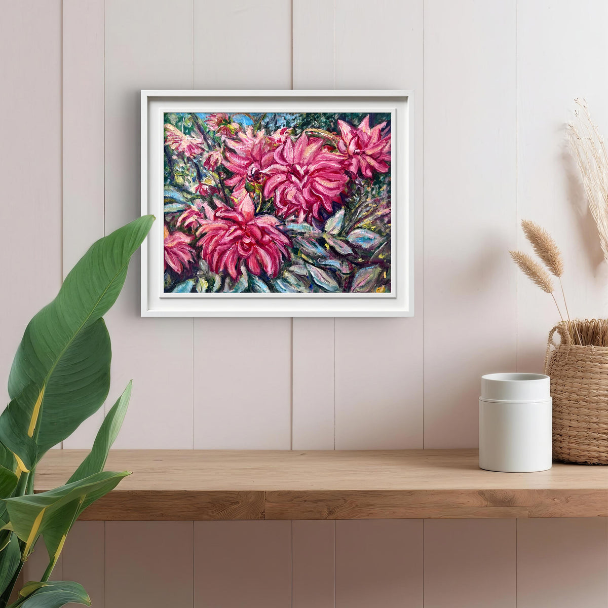 Red Dahlias
