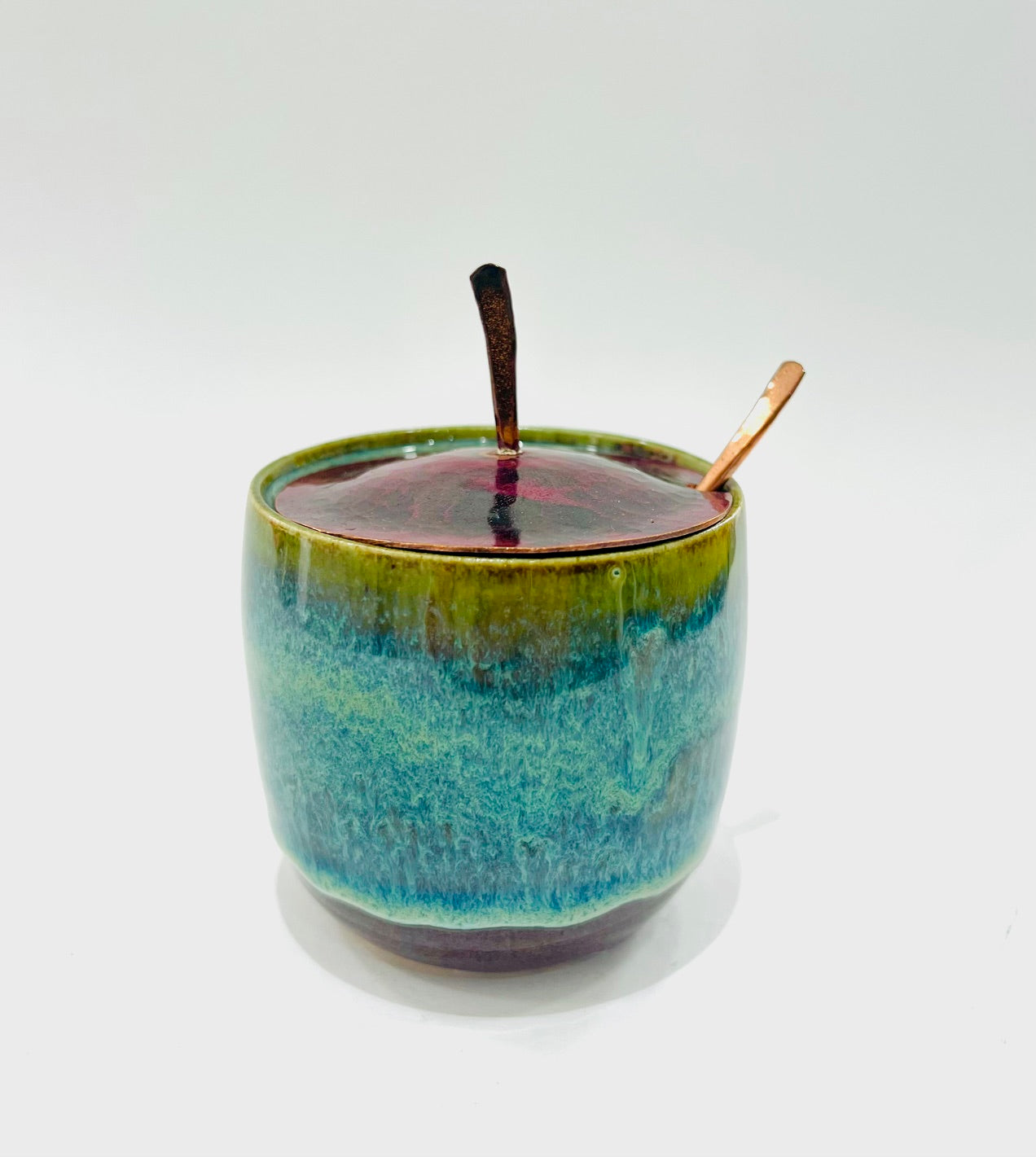 Herb container / Blue and green