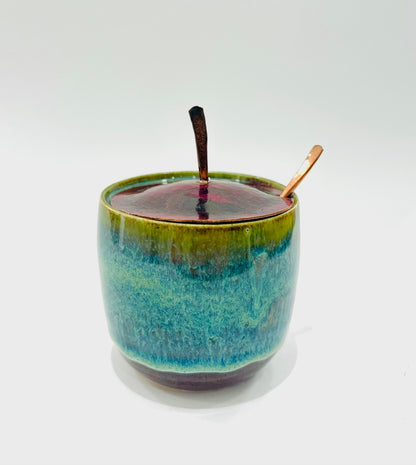 Herb container / Blue and green