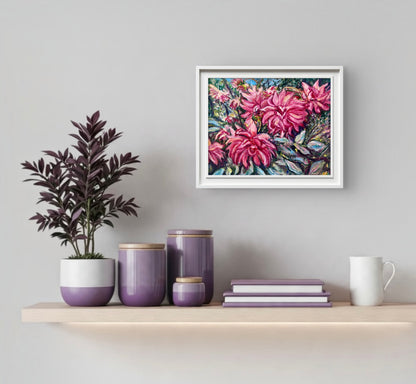 Red Dahlias
